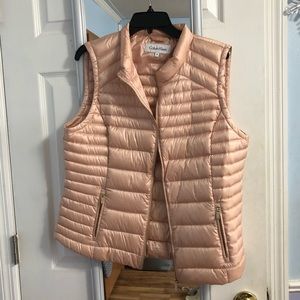 Pink calvin klein puffy vest